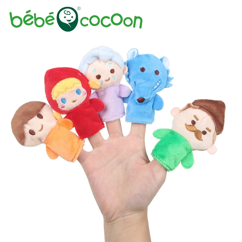 Bebecocoon 5 шт. мультфильм принц Красная Шапочка палец Марионетки плюшевые