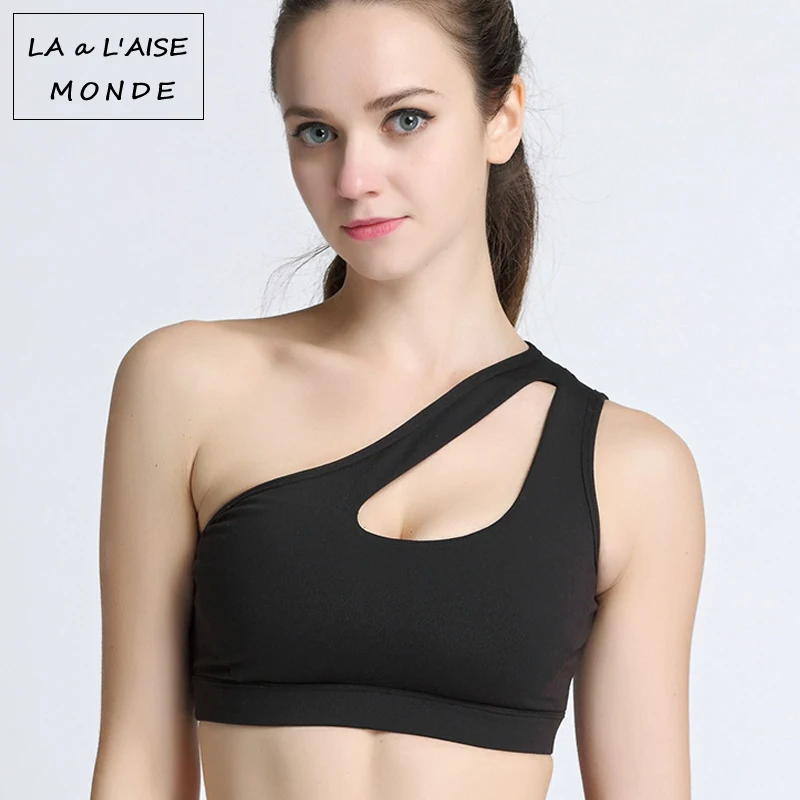 New One Shoulder Strap Women's Sport Bra Fitness Women Shockproof Running Bra Sexy Backless Strenuous Exercise Yoga Bra Top
New One Shoulder Strap Women's Sport Bra Fitness Women Shockproof Running Bra Sexy Backless Strenuous Exercise Yoga Bra Top