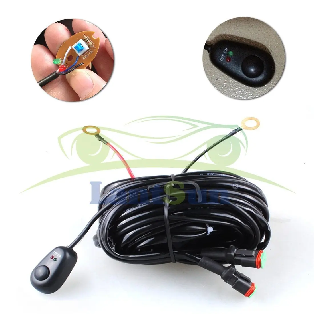 1 pc 009# LED HID Wire Bar Wiring Harness for Two Lamps Double Lead for Off-Road for Jeep Wrangler JK TJ SUV Lantsun
1 pc 009# LED HID Wire Bar Wiring Harness for Two Lamps Double Lead for Off-Road for Jeep Wrangler JK TJ SUV Lantsun