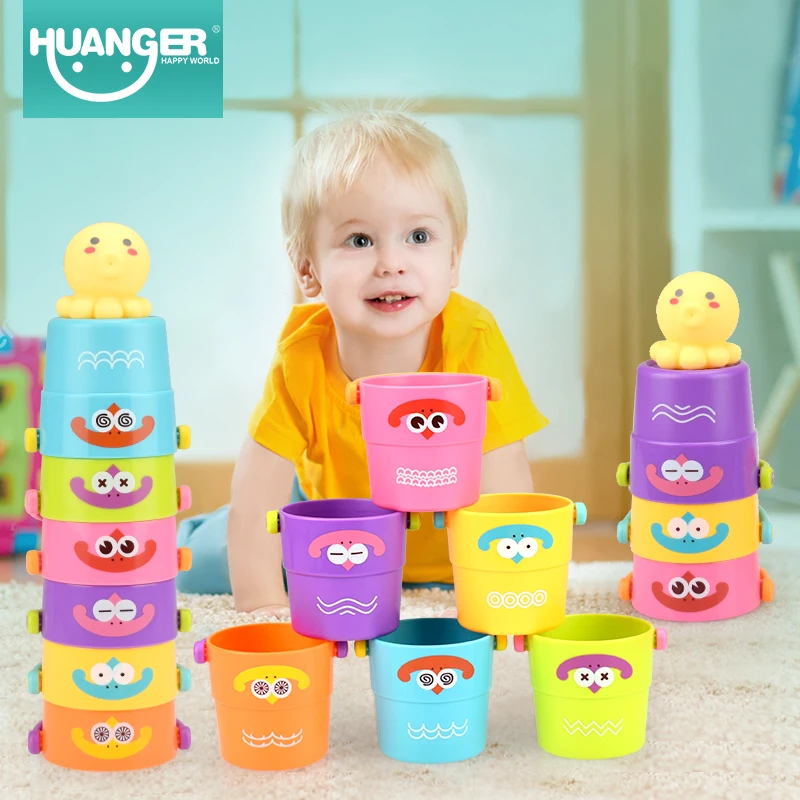 Huanger Colorful Stacking Cups Baby Stacking Shower Small Bucket Bath toy 7pcs/set Early Educational Developmental Toy
Huanger Colorful Stacking Cups Baby Stacking Shower Small Bucket Bath toy 7pcs/set Early Educational Developmental Toy