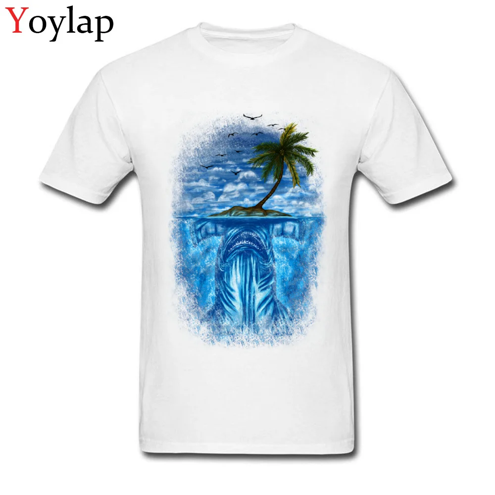 Cool White Blue T Shirt Men's Top Tees Cotton Fabric Round Collar Short Sleeve Summer/Autumn Clothing Shark Island Hammerhead
Cool White Blue T Shirt Men's Top Tees Cotton Fabric Round Collar Short Sleeve Summer/Autumn Clothing Shark Island Hammerhead