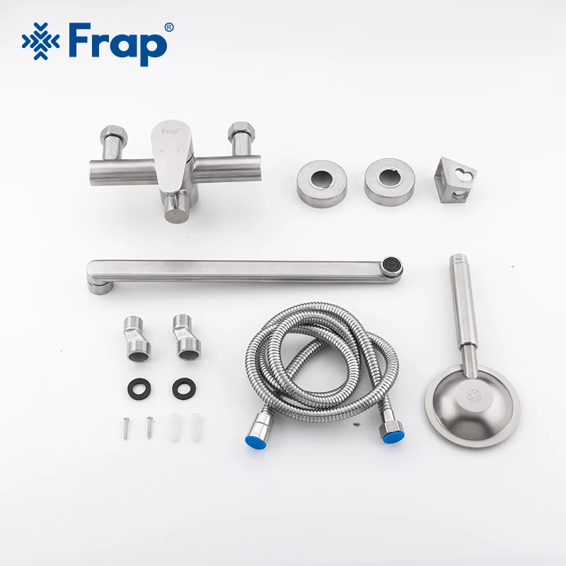 Frap New Shower Faucets Classic Bathtub Faucet Single Holder Long Nose Stainless Steel Bathroom Faucet Bath Mixer Tap F2248
Frap New Shower Faucets Classic Bathtub Faucet Single Holder Long Nose Stainless Steel Bathroom Faucet Bath Mixer Tap F2248