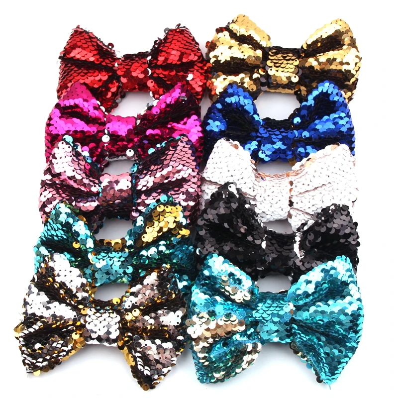 10pcs/lot 4" Big Glitter Double-Sided Sequins Bow Hair Clips For Girls And Kids DIY Headband Hair Bow Girls Hair Accessories
10pcs/lot 4" Big Glitter Double-Sided Sequins Bow Hair Clips For Girls And Kids DIY Headband Hair Bow Girls Hair Accessories