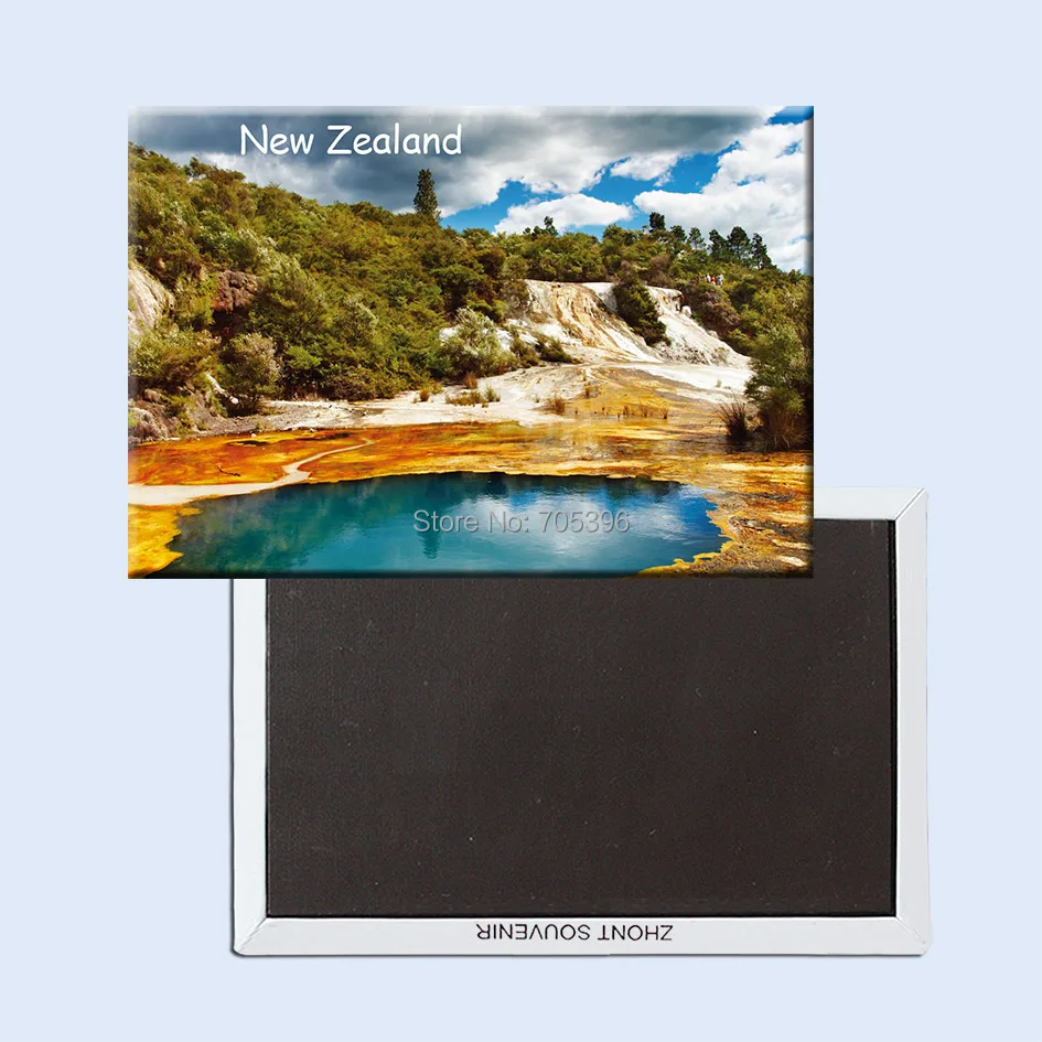 

Tourist Refrigerator Magnets 78*54mm,Volcanic-Valley-New-Zealand Travel Rigid Fridge Magnets 20888