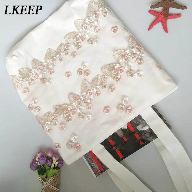 Fashion Lace Ladies Large Tote Bags Summer Beach Bag Canvas Shoulder Bags Canvas Women Bag Embroidery Flower Shopping Handbag
Fashion Lace Ladies Large Tote Bags Summer Beach Bag Canvas Shoulder Bags Canvas Women Bag Embroidery Flower Shopping Handbag