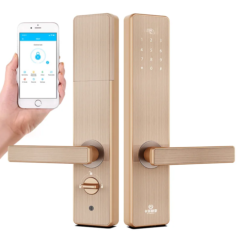 TTLock App Cotrol дверной замок Bluetooth Wi Fi Шлюз Пароль смарт квартиры IC карта замки для