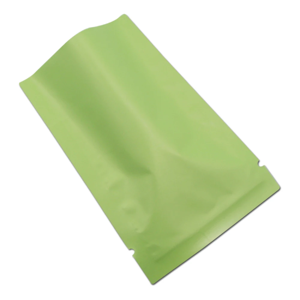 200Pcs/lot Matte Green Open Top Aluminum Foil Package Bag Food Snack Vacuum Sealing Mylar Packaging Pouch Candy Pack Bag
200Pcs/lot Matte Green Open Top Aluminum Foil Package Bag Food Snack Vacuum Sealing Mylar Packaging Pouch Candy Pack Bag