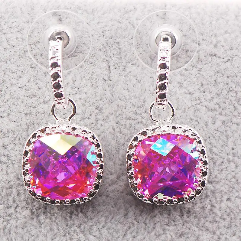 New Rose Rainbow Crystal Zircon Woman 925 Sterling Silver Crystal Earrings TE451
New Rose Rainbow Crystal Zircon Woman 925 Sterling Silver Crystal Earrings TE451