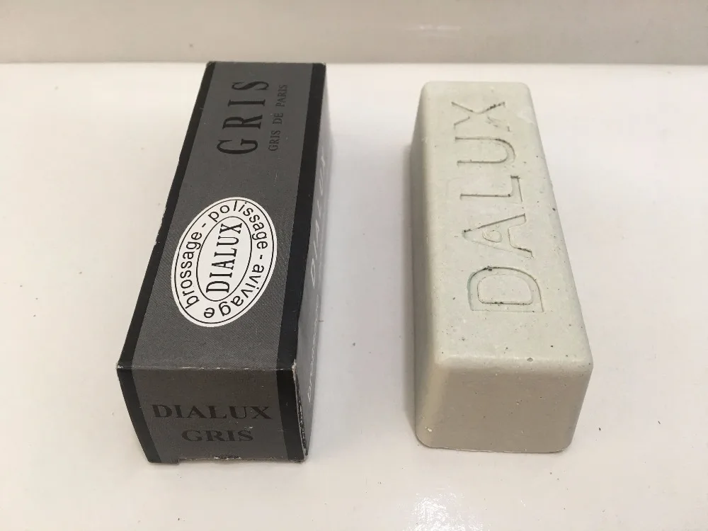 WAX FOR JEWELRY DIALUX GRAY POLISHING COMPOUND ROUGE DIALUX GRIS STAINLESS STEEL GREY POLISH BAR
WAX FOR JEWELRY DIALUX GRAY POLISHING COMPOUND ROUGE DIALUX GRIS STAINLESS STEEL GREY POLISH BAR