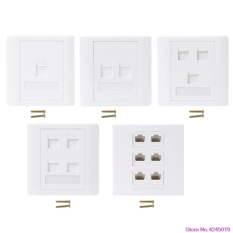 86 Type Computer Socket Panel CAT5E Network Module RJ45 Cable Interface Outlet 
86 Type Computer Socket Panel CAT5E Network Module RJ45 Cable Interface Outlet