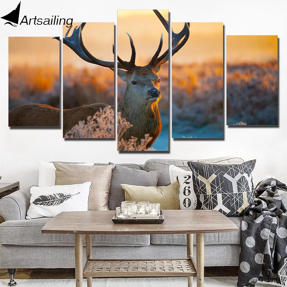 HD 5 piece canvas art printed animal deer reindeer painting on canvas living room wall art Free shipping/ny-6110
HD 5 piece canvas art printed animal deer reindeer painting on canvas living room wall art Free shipping/ny-6110