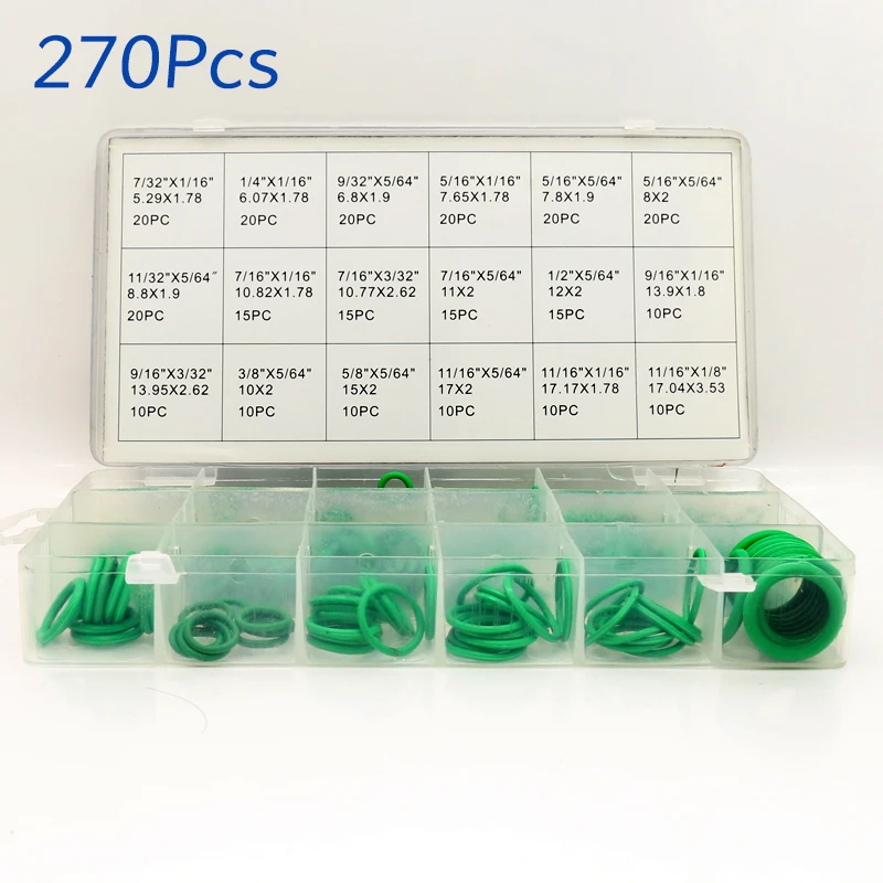 New Arrival 270 pcs case Rubber O-Ring Insulation Gasket Washer Seals Watertightness Assortment Different Size With Plastic Box
New Arrival 270 pcs case Rubber O-Ring Insulation Gasket Washer Seals Watertightness Assortment Different Size With Plastic Box