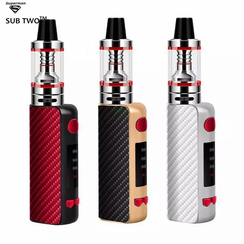 

5pcs/lot 80W Big Vape Electronic Cigarette 2.0ml Box Mod 2200mah Vape Pen Variable Wattage 20W-80W With 510 Thread DHL shipping