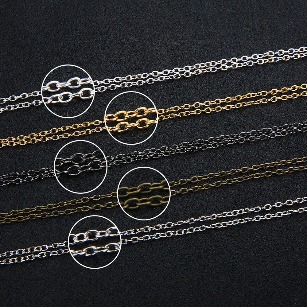 5M/lot 2X3mm 3x4mm Silver Gold Color Necklaces Chains Iron Bulk Jewelry O Link Chain for DIY Necklace Bracelet Making Findings
5M/lot 2X3mm 3x4mm Silver Gold Color Necklaces Chains Iron Bulk Jewelry O Link Chain for DIY Necklace Bracelet Making Findings