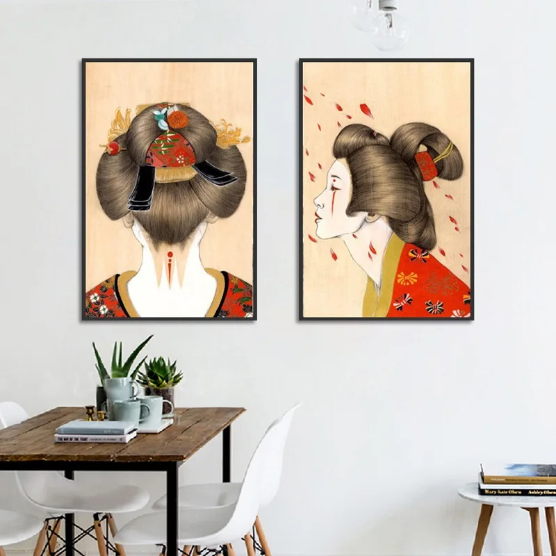 Vintage Japanese Posters and Prints Decor Japan Kimono Girl Canvas Art Wall Pictures for Living Room Modern Home Decoration
Vintage Japanese Posters and Prints Decor Japan Kimono Girl Canvas Art Wall Pictures for Living Room Modern Home Decoration