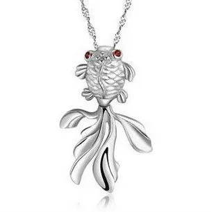 New design lovely goldfish style 925 sterling silver girl`s pendant necklaces jewelry for women birthday gift
New design lovely goldfish style 925 sterling silver girl`s pendant necklaces jewelry for women birthday gift
