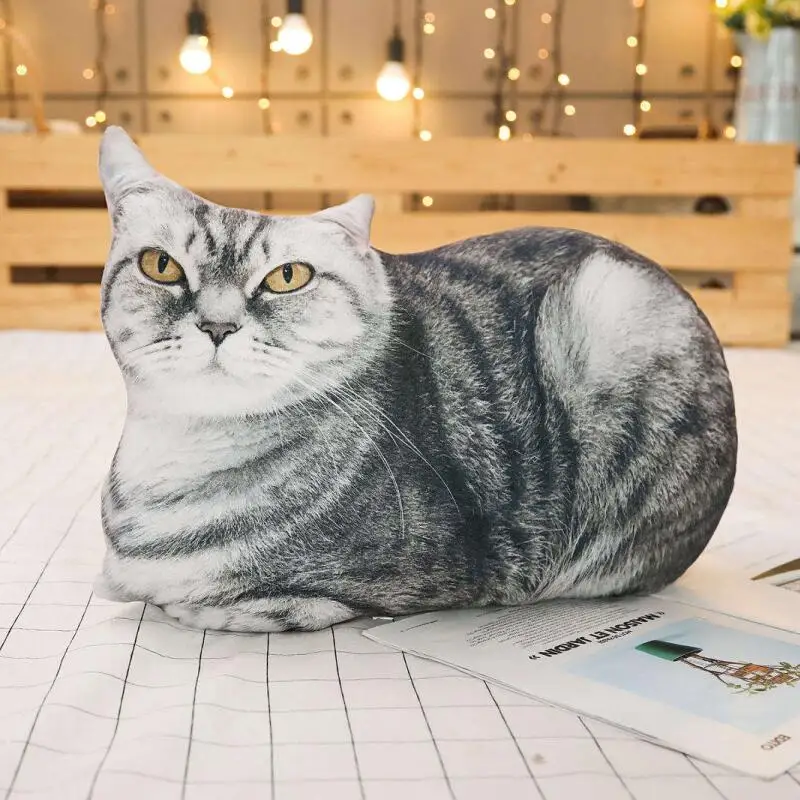 Simulation Plush Cat Pillows Soft Stuffed Animals Tiger Cushion Sofa Decor Cartoon Plush Toys for Children Kids Gifts
Simulation Plush Cat Pillows Soft Stuffed Animals Tiger Cushion Sofa Decor Cartoon Plush Toys for Children Kids Gifts
