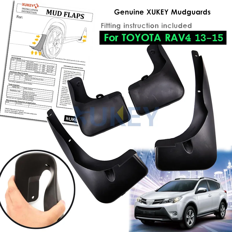 Комплект литых автомобильных брызговиков для Toyota RAV4 2013 2014 2015 брызговики