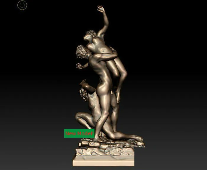 New model 3D model for cnc or 3D printers in STL file format Rape of the Sabines
New model 3D model for cnc or 3D printers in STL file format Rape of the Sabines