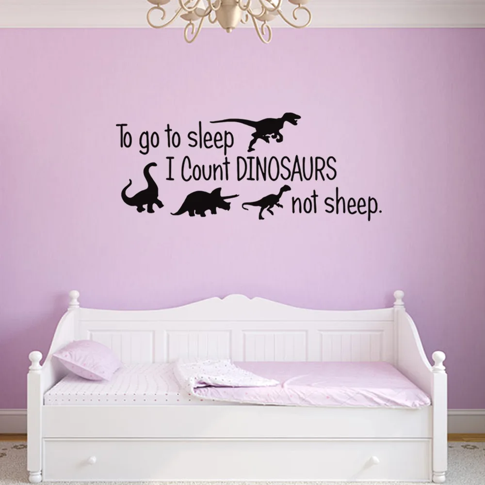 To Go To Sleep English Dinosaurs Wall Sticker Home Decor Stickers for Kids Rooms YM2785 Free Shipping 
To Go To Sleep English Dinosaurs Wall Sticker Home Decor Stickers for Kids Rooms YM2785 Free Shipping