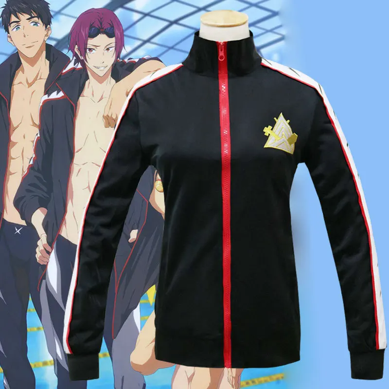 Бесплатно! Купальный клуб Iwatobi Rin Matsuoka Deluxe Edition форменная куртка костюм для