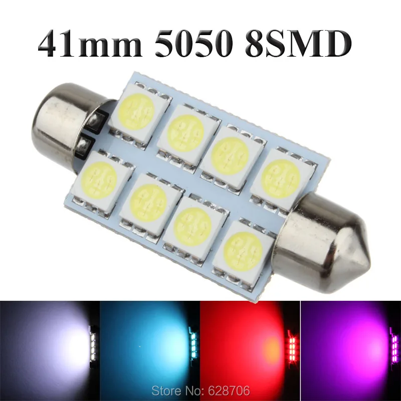 10x 42mm 5050 8 SMD White Car Interior Festoon Dome LED Light Bulbs Roof Lamp Reading DC12V
10x 42mm 5050 8 SMD White Car Interior Festoon Dome LED Light Bulbs Roof Lamp Reading DC12V