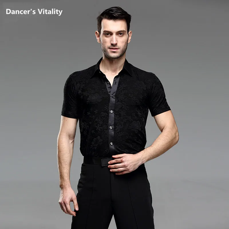 Waltz Latin Dance Top Men Latin Dance Shirts Adult Modern Cha-cha Dance Short-sleeved Modern Dancing outfit S-XXL
Waltz Latin Dance Top Men Latin Dance Shirts Adult Modern Cha-cha Dance Short-sleeved Modern Dancing outfit S-XXL