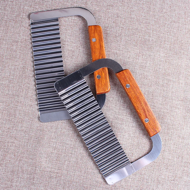 Hardwood Handle Crinkle Cutter Wax Vegetable Soap Wavy Cutter Stainless Steel Potato Chip Dough Carrot Crinkle Wavy Slicer
Hardwood Handle Crinkle Cutter Wax Vegetable Soap Wavy Cutter Stainless Steel Potato Chip Dough Carrot Crinkle Wavy Slicer