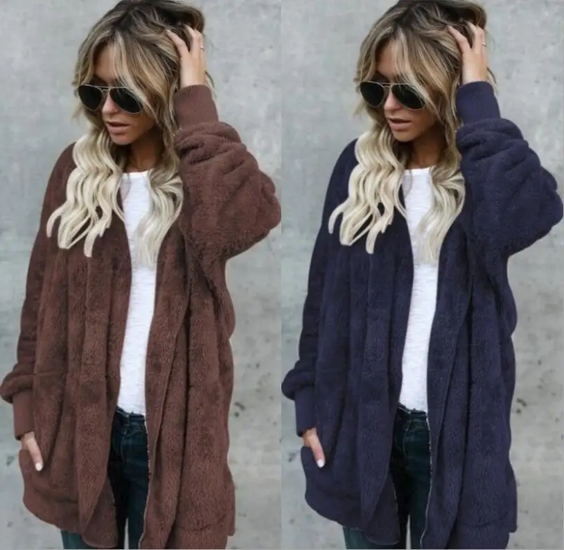 2019 Women's long fur coats hooded Multi-color large size tops autumn winter soft warm explosions plush wild thin Ladies jacket
2019 Women's long fur coats hooded Multi-color large size tops autumn winter soft warm explosions plush wild thin Ladies jacket