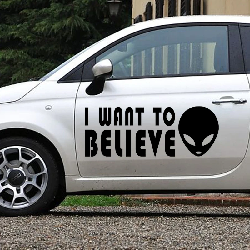 HotMeiNi 58 x 22.56cm 2 x Funny I Want To Believe Alien (one For Each Side) Sticker For Car Door Side Truck Window Vinyl Decals
HotMeiNi 58 x 22.56cm 2 x Funny I Want To Believe Alien (one For Each Side) Sticker For Car Door Side Truck Window Vinyl Decals