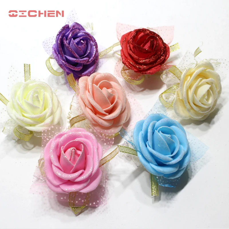 (20pcs/lot)Wedding Wrist Flowers With Simulated Pearl,Bridesmaid Silk Rose Corsages Hand Flower Artificial Flowers For Wedding D
(20pcs/lot)Wedding Wrist Flowers With Simulated Pearl,Bridesmaid Silk Rose Corsages Hand Flower Artificial Flowers For Wedding D