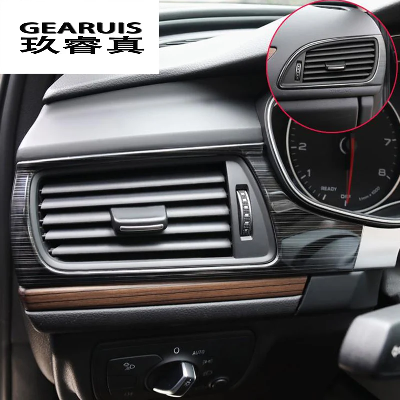 Car Styling AC Front air Outlet Trim Frame Decoration Sticker Cover For Audi A6 C7 Stainless Steel Interior Auto Accessories LHD
Car Styling AC Front air Outlet Trim Frame Decoration Sticker Cover For Audi A6 C7 Stainless Steel Interior Auto Accessories LHD