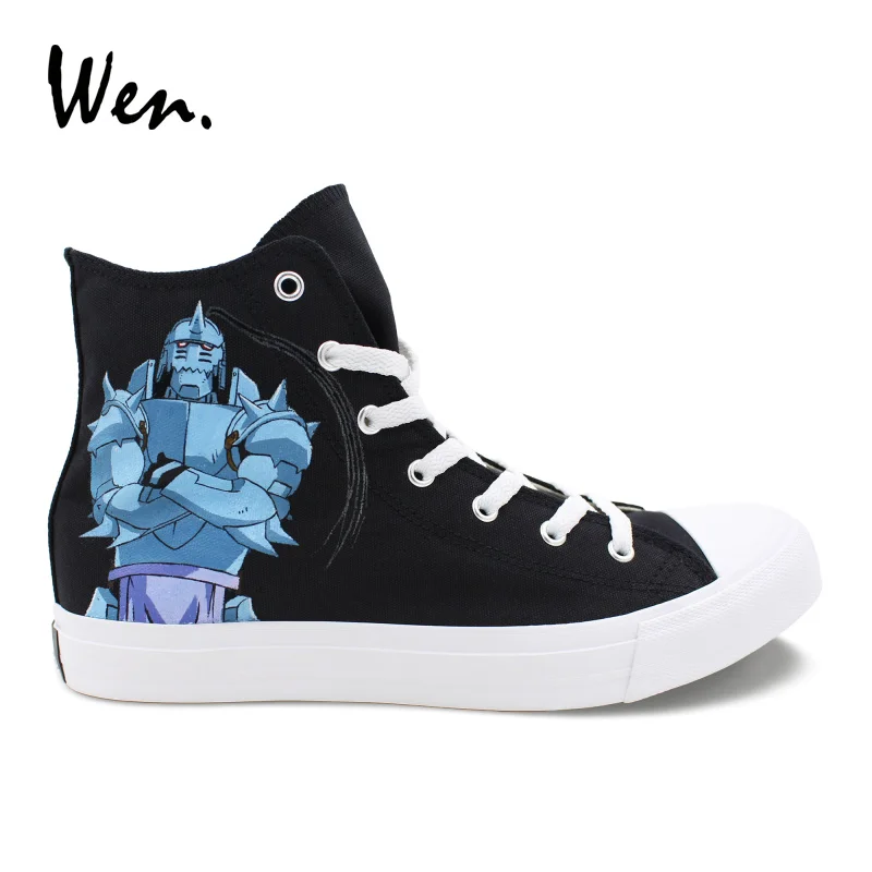 Wen Hand Painted Shoes Canvas Sneakers Fullmetal Alchemist Custom Design Cosplay Shoes Low Heeled High Top Espadrilles Sapato
Wen Hand Painted Shoes Canvas Sneakers Fullmetal Alchemist Custom Design Cosplay Shoes Low Heeled High Top Espadrilles Sapato