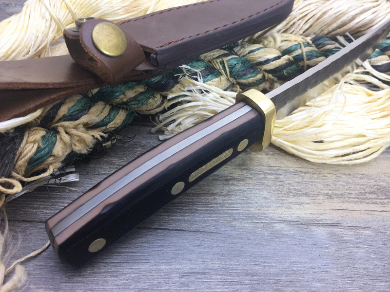Получите-сила ковка маленький слоновой кости прямой нож охотничий Strider Karambit