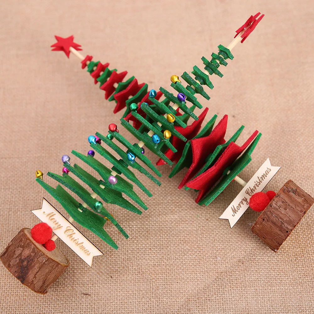 1PCS DIY non-woven Christmas Tree 2Colors Small Pine Tree Mini Trees Placed In The Desktop Home Decor Christmas Decoration Kids
1PCS DIY non-woven Christmas Tree 2Colors Small Pine Tree Mini Trees Placed In The Desktop Home Decor Christmas Decoration Kids