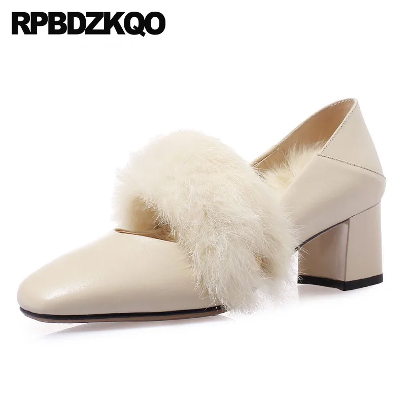Fur Strap Square Toe Beige Fashion Shoes 2021 Luxury Women Genuine Leather Block Chic Thick Low Heels Size 4 34 Medium Elegant
Fur Strap Square Toe Beige Fashion Shoes 2021 Luxury Women Genuine Leather Block Chic Thick Low Heels Size 4 34 Medium Elegant
