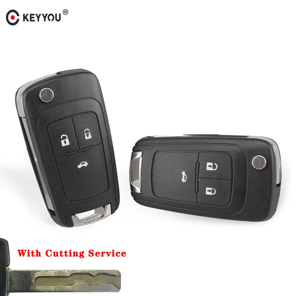 Чехол для автомобильного ключа KEYYOU Cut/Uncut Blade 2/3 Opel Vauxhall Astra H Insignia J Vectra C Corsa D Zafira