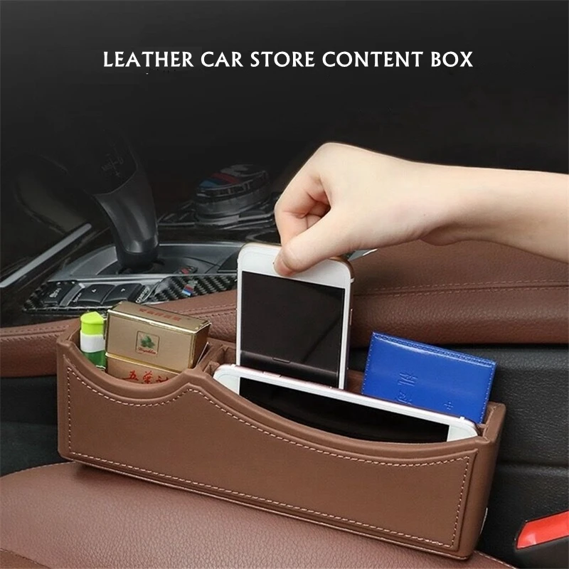 LUNASBORE Leather car seat crevice storage box multi-purpose auto gap organizers carrying pocket car seat gap store content box
LUNASBORE Leather car seat crevice storage box multi-purpose auto gap organizers carrying pocket car seat gap store content box