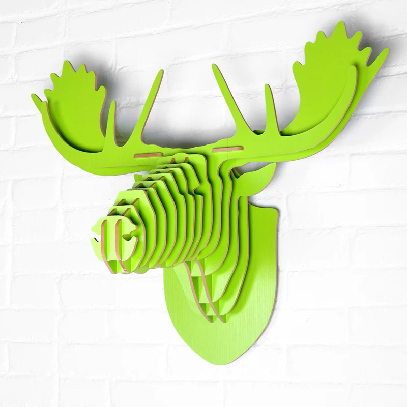 Modern Nordic Style Creative Wood Wall Hanging of Deer Head DIY Wood Animal Head Craft Vintage Wood Wall Decor 55*67*34cm
Modern Nordic Style Creative Wood Wall Hanging of Deer Head DIY Wood Animal Head Craft Vintage Wood Wall Decor 55*67*34cm