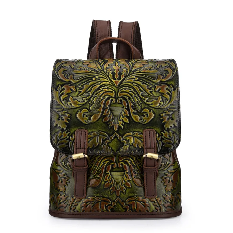 Genuine Leather Women Embossed Backpack Daypack First Layer Cowhide Rose Pattern Girls Knapsack School Bags Leisure Rucksack New
Genuine Leather Women Embossed Backpack Daypack First Layer Cowhide Rose Pattern Girls Knapsack School Bags Leisure Rucksack New