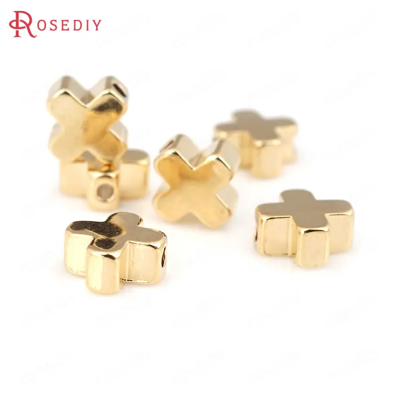 10PCS 6x6MM 24K Champagne Gold Color Plated Brass Cross Beads Bracelet Beads High Quality Diy Jewelry Accessories
10PCS 6x6MM 24K Champagne Gold Color Plated Brass Cross Beads Bracelet Beads High Quality Diy Jewelry Accessories