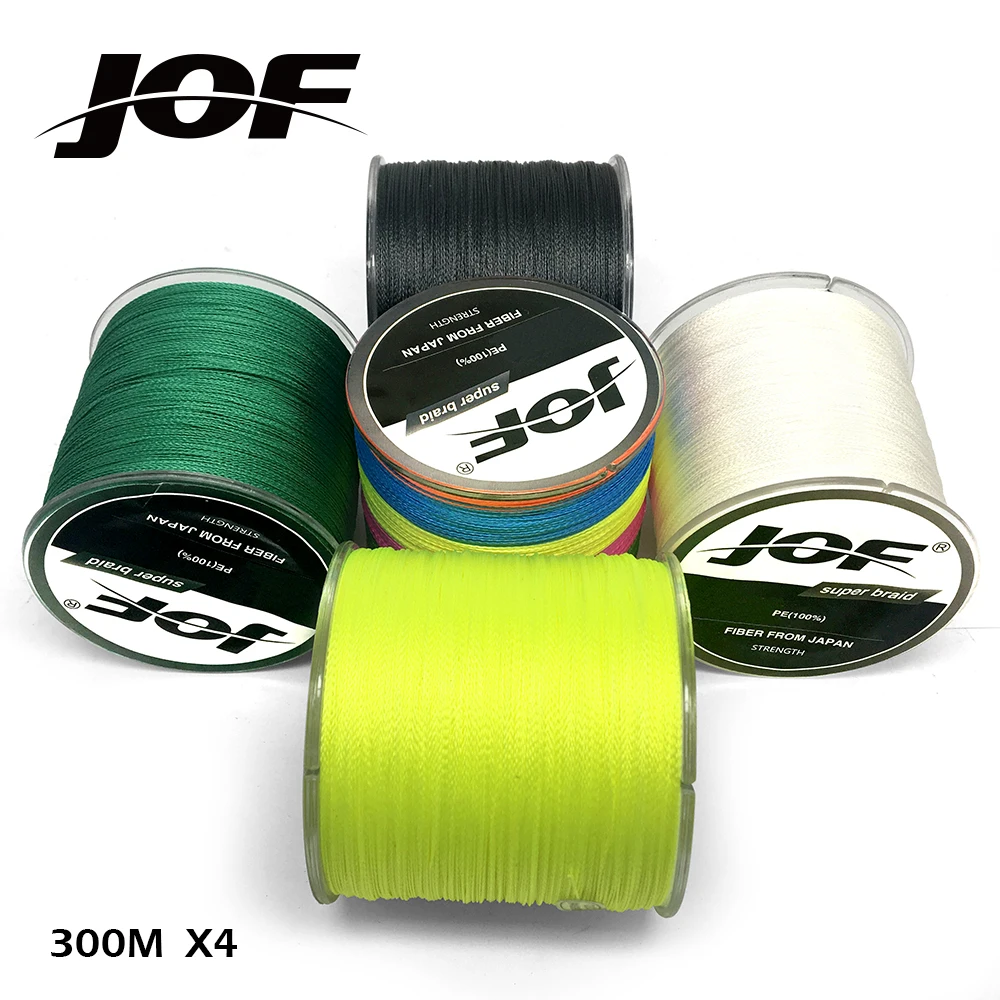 JOF Fishing 4 Strands 300M PE Freshwater/Saltwater Braided Fishing Line 10-80LB 6 Colors Multilament Braid Line for Carp Fishing
JOF Fishing 4 Strands 300M PE Freshwater/Saltwater Braided Fishing Line 10-80LB 6 Colors Multilament Braid Line for Carp Fishing
