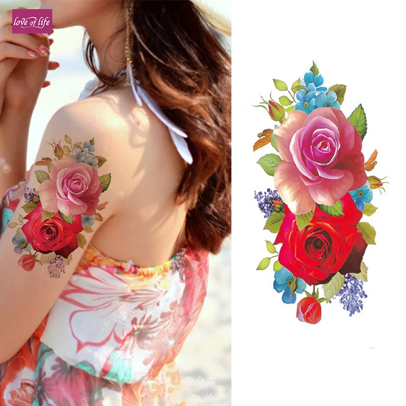 1 piece Henna Temporary Tattoos Stickers Sweet Lotus Flowers Arm Shoulder Flash Tattoo Waterproof Women On Body
1 piece Henna Temporary Tattoos Stickers Sweet Lotus Flowers Arm Shoulder Flash Tattoo Waterproof Women On Body