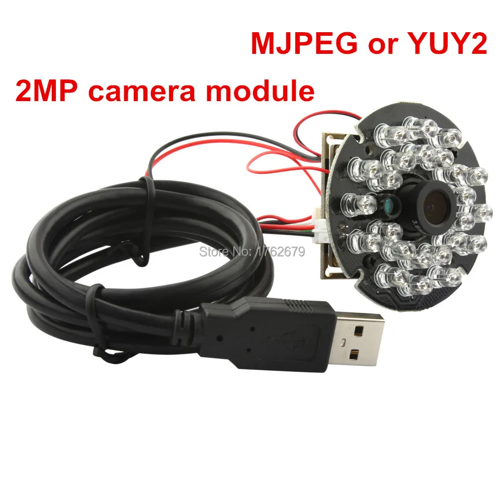 2 МП 1920*1080 1/2. 7 CMOS OV2710 MJPEG 30fos/60fps/120fps mini IR cut & LED плата ночного видения usb камера для