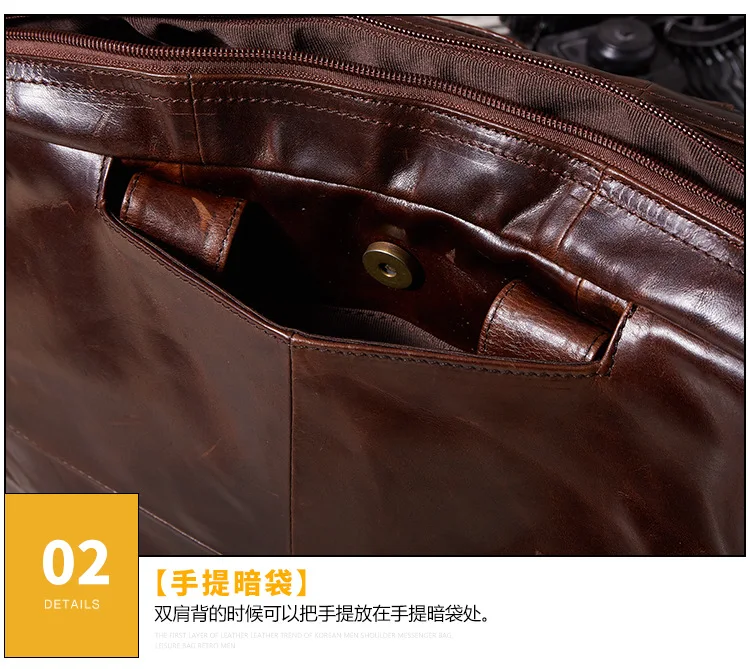 Free shipping Fashion genuine leather man bag male waxing oil vintage leather travel bag handbag cross-body bag chocolate
Free shipping Fashion genuine leather man bag male waxing oil vintage leather travel bag handbag cross-body bag chocolate