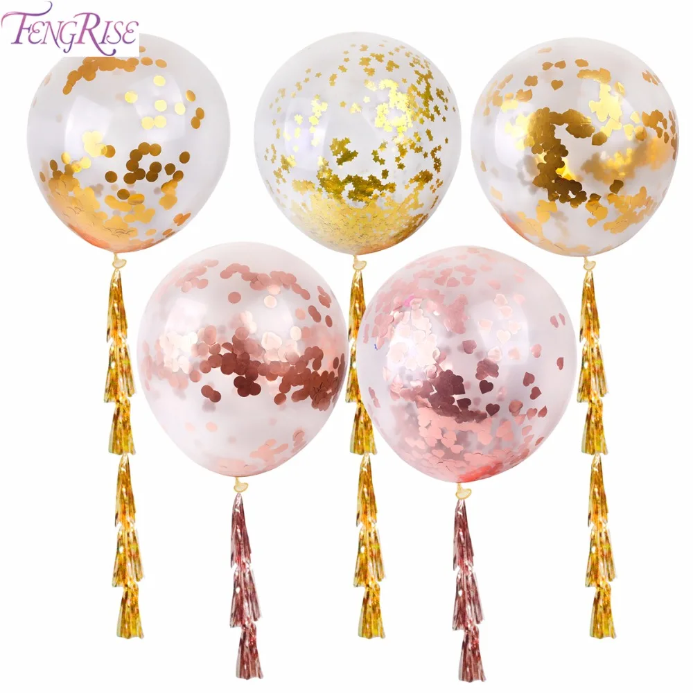 FENGRISE Rose Gold Confetti Balloons Champagne Latex Balloon Wedding Decoration Birthday Party Decoration Supplies Helium ballon
FENGRISE Rose Gold Confetti Balloons Champagne Latex Balloon Wedding Decoration Birthday Party Decoration Supplies Helium ballon