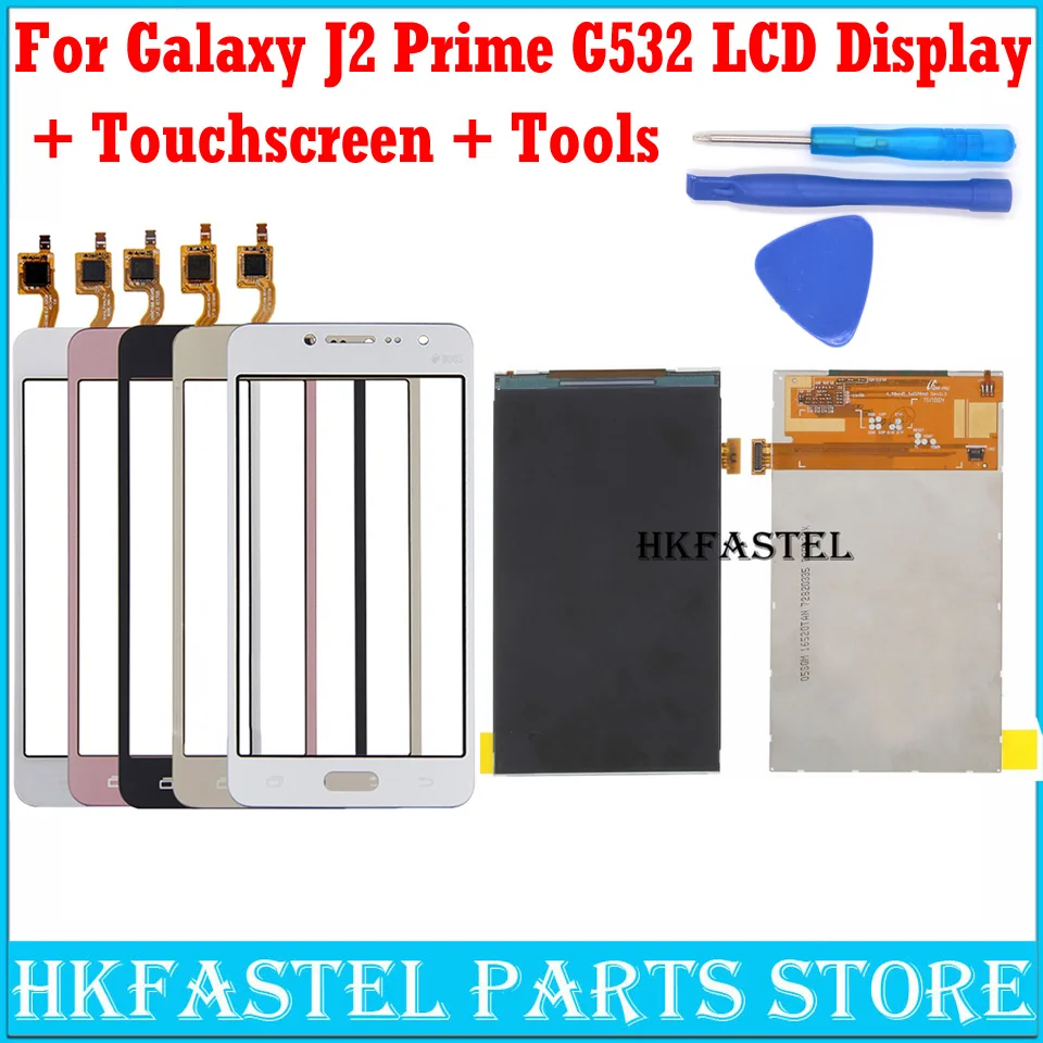 Оригинальный ЖК дисплей HKFASTEL для Samsung Galaxy J2 Prime G532 G532F SM Мобильный телефон LCD с