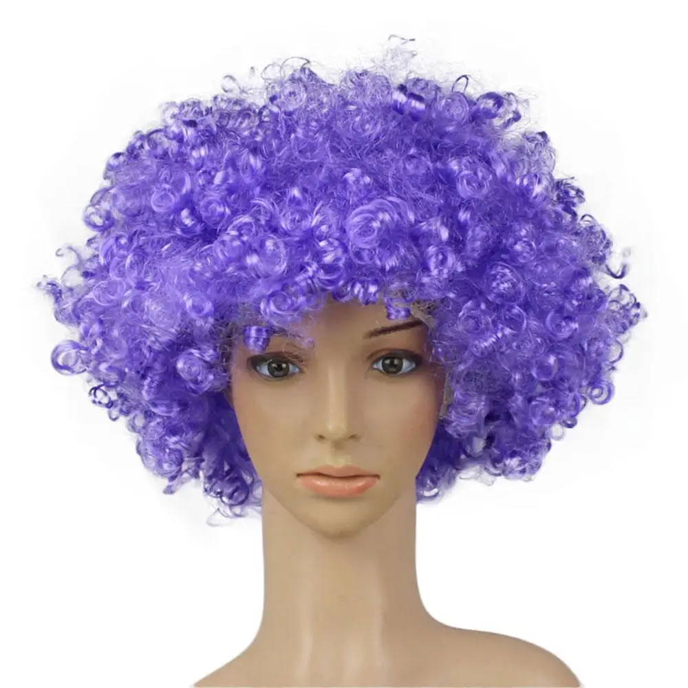 Colorful Clown Wig fans Explosive Head Dance Bar Wedding Birthday Party Dress Performance Props Halloween Grand Event | Дом и сад