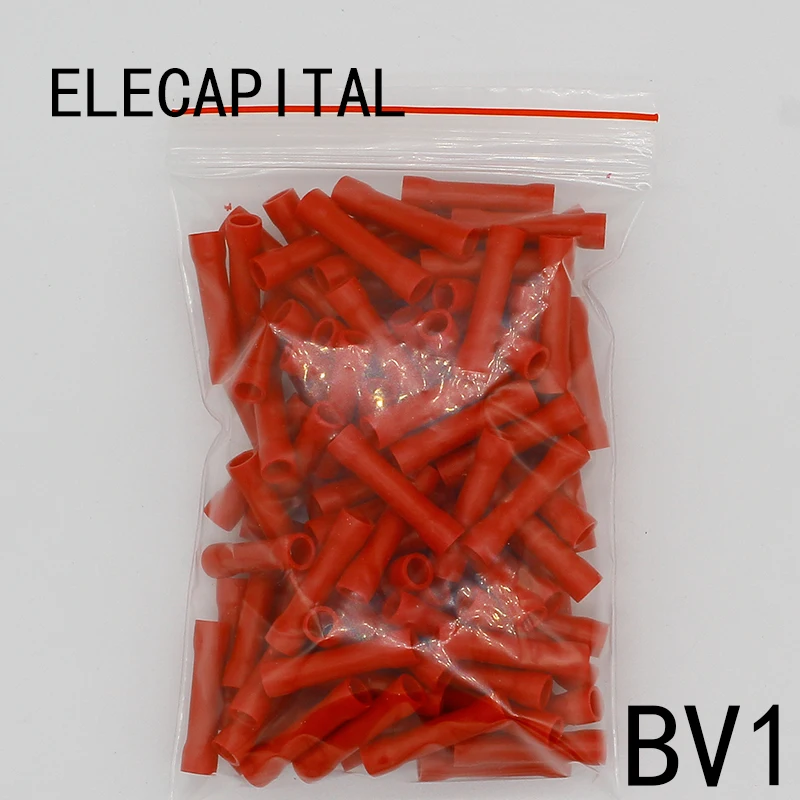 BV1 BV1.25 Full Insulating Wire Connector wire connector Butt Connectors Crimp Electrical Wire Splice Terminal 100PCS/Pack BV
BV1 BV1.25 Full Insulating Wire Connector wire connector Butt Connectors Crimp Electrical Wire Splice Terminal 100PCS/Pack BV