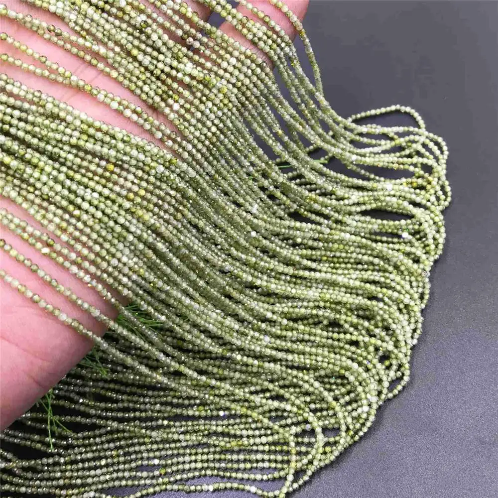 Small Natural green zircon stone beads Section Loose Beads 2 3mm green quartz crystal beads Micro spacer gem bead Jewelry Making
Small Natural green zircon stone beads Section Loose Beads 2 3mm green quartz crystal beads Micro spacer gem bead Jewelry Making
